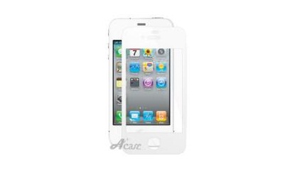 Acase iPhone4/4S 100%気泡なしアンチグレア液晶保護フィルム(ホワイト)
