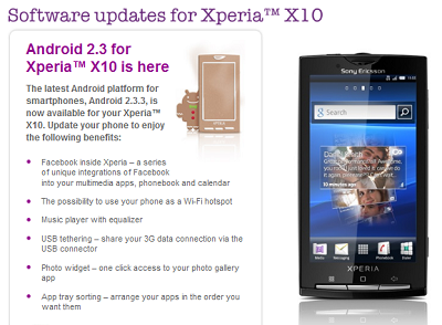 X10 Android2.3