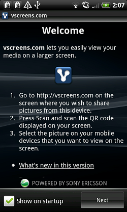 vscreens photo sharing